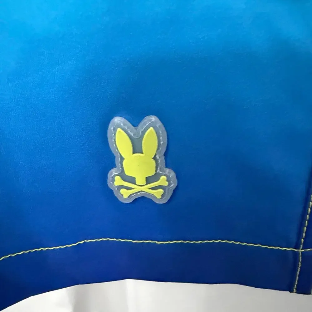 Psycho Bunny Swim Trunks Mens 3XL XXXL Malta Ombre Hydrochromic Lined Blue